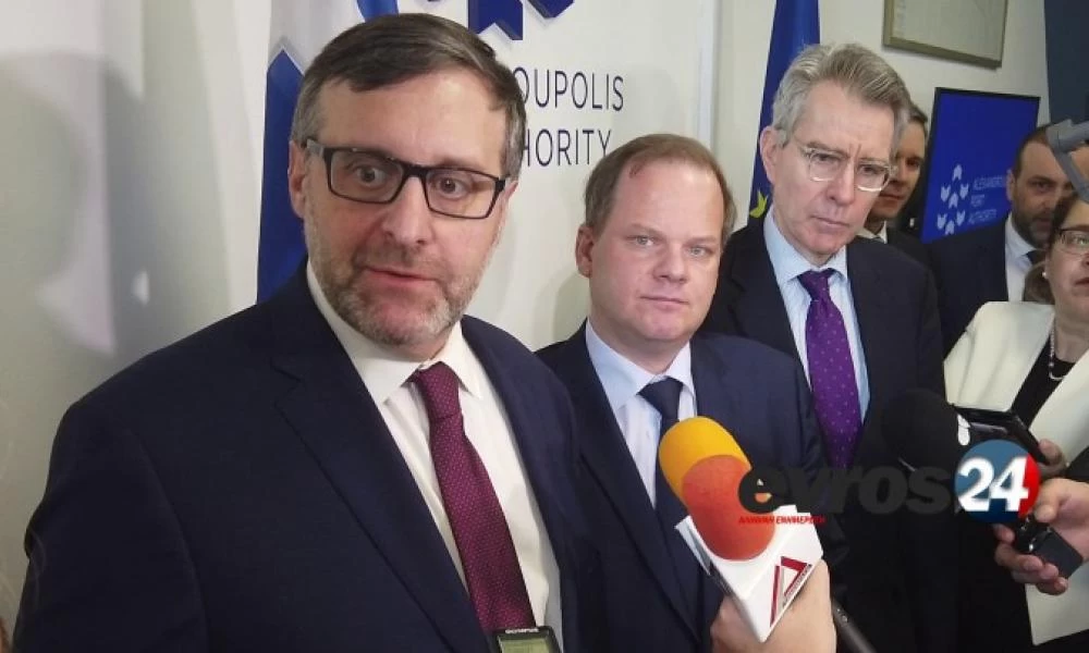 Μ. Πάλμερ από Αλεξανδρούπολη: "Δικαίωμα της Ελλάδας να προστατεύει τα σύνορά της"